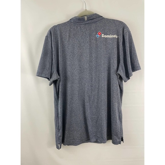Domino's L Black Embroidered Uniform Work Collectible Polo Shirt Short Sleeves - Picture 3 of 3